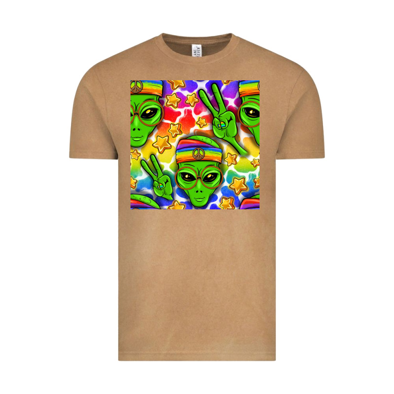 Pride Lgbtq+ Aliens And Stars With Rainbow Vintage Tee by NancyCooperArtShop | Teevron