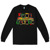 Black juneteenth freeish since 1865 Long Sleeve Tee - CowGirlArtShop