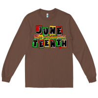Chestnut juneteenth freeish since 1865 Long Sleeve Tee - CowGirlArtShop