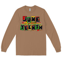 Toasted Coconut juneteenth freeish since 1865 Long Sleeve Tee - CowGirlArtShop