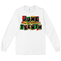 White juneteenth freeish since 1865 Long Sleeve Tee - CowGirlArtShop