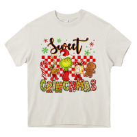 Cream grinchmas Heavy Core Tee - MaliasSmallBusiness