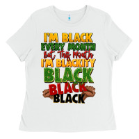 Juneteenth Im Black Every Month Ladies Tee | Teevron