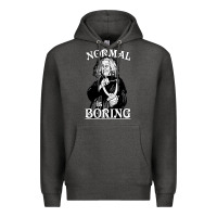 Charcoal Heather Limited Edition Grandma Addams (Frump)- Normal Is Boring Premium Hoodie - tuanDangUi