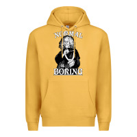 Mustard Limited Edition Grandma Addams (Frump)- Normal Is Boring Premium Hoodie - tuanDangUi