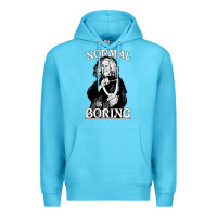 Ocean Blue Limited Edition Grandma Addams (Frump)- Normal Is Boring Premium Hoodie - tuanDangUi