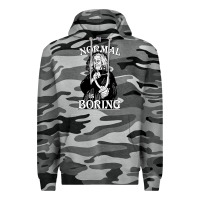 Slate Camo Limited Edition Grandma Addams (Frump)- Normal Is Boring Premium Hoodie - tuanDangUi