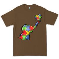 Cacao autism awareness elephant Premium Tee - LillyAllenDesigns