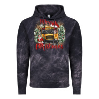 Cloud Black merry christmas school bus Vintage Hoodie - texasbilliewilder