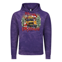 Cloud Purple merry christmas school bus Vintage Hoodie - texasbilliewilder