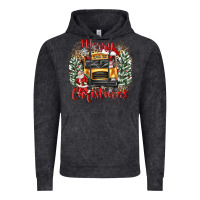 Vintage Black merry christmas school bus Vintage Hoodie - texasbilliewilder