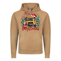 Vintage Camel merry christmas school bus Vintage Hoodie - texasbilliewilder