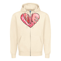 Sandshell heart shaped love valentine's day Zipper Hoodie - LillyAllenDesigns