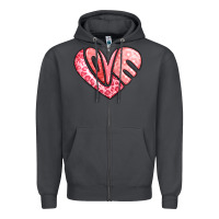 Smoke heart shaped love valentine's day Zipper Hoodie - LillyAllenDesigns