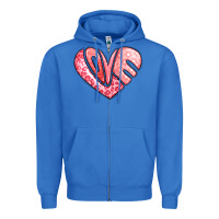True Royal heart shaped love valentine's day Zipper Hoodie - LillyAllenDesigns