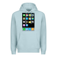 Blue Mist cell phone smartphone mobile app halloween costume Premium Hoodie - tuanDangUi