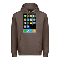Coffee cell phone smartphone mobile app halloween costume Premium Hoodie - tuanDangUi