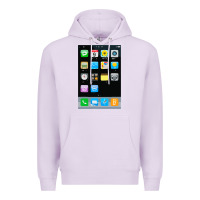 Lilac cell phone smartphone mobile app halloween costume Premium Hoodie - tuanDangUi