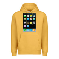 Mustard cell phone smartphone mobile app halloween costume Premium Hoodie - tuanDangUi