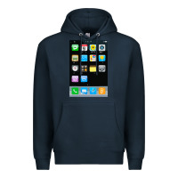 Navy cell phone smartphone mobile app halloween costume Premium Hoodie - tuanDangUi