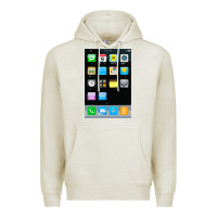 Oatmeal Heather cell phone smartphone mobile app halloween costume Premium Hoodie - tuanDangUi