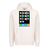 Pale Pink cell phone smartphone mobile app halloween costume Premium Hoodie - tuanDangUi