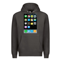 Smoke cell phone smartphone mobile app halloween costume Premium Hoodie - tuanDangUi
