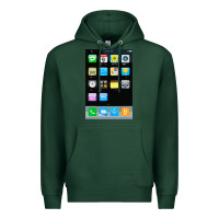 Sports Green cell phone smartphone mobile app halloween costume Premium Hoodie - tuanDangUi