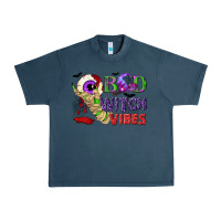 Midnight Navy Bad witch vibes Urban Heavy Tee - NancyCooperArtShop