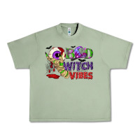 Oil Green Bad witch vibes Urban Heavy Tee - NancyCooperArtShop