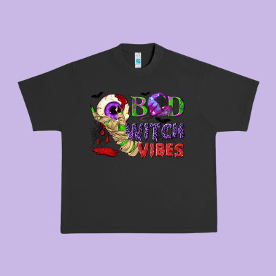 Bad Witch Vibes Urban Heavy Tee Designed By Nancycooperartshop