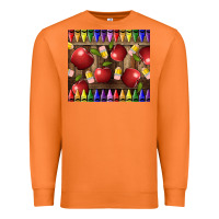 Carrot Crayons And Apples Premium Sweatshirt - LillyAllenDesigns