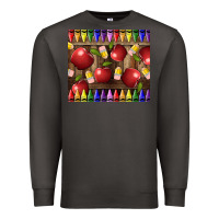 Smoke Crayons And Apples Premium Sweatshirt - LillyAllenDesigns