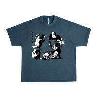 Midnight Navy monokuma 1 Urban Heavy Tee - tuanDangUi
