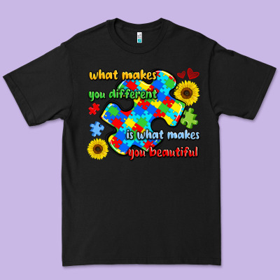 What Makes You Different Is What Makes  You Beauti Premium Tee Designed By Lillyallendesigns