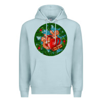 Blue Mist gingerbread men with hot chocolate Premium Hoodie - BundleAndBundleShop