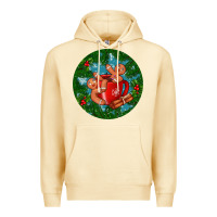 Pina Colada gingerbread men with hot chocolate Premium Hoodie - BundleAndBundleShop