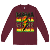 Burgundy juneteenth mama Long Sleeve Tee - CowGirlArtShop