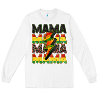 White juneteenth mama Long Sleeve Tee - CowGirlArtShop