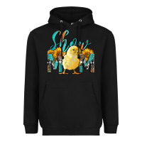 Black Western Show Mom Baby Chick Heavyweight Hoodie - LillyAllenDesigns
