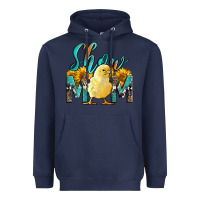 Navy Western Show Mom Baby Chick Heavyweight Hoodie - LillyAllenDesigns