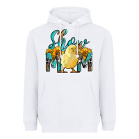 White Western Show Mom Baby Chick Heavyweight Hoodie - LillyAllenDesigns