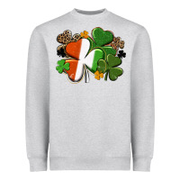 Irish Flag Shamrock St. Patricks Day Heavyweight Sweatshirt | Teevron