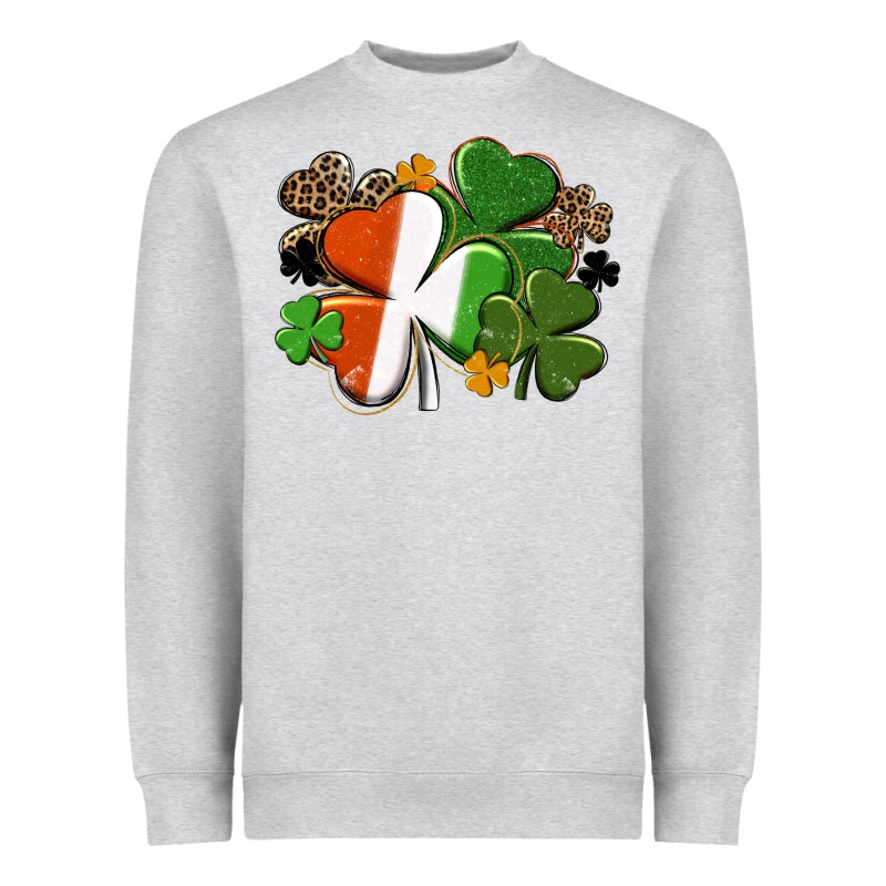 Irish Flag Shamrock St. Patricks Day Heavyweight Sweatshirt by FaDigitalArtStudio | Teevron