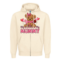 Sandshell my valentine is my mummy Zipper Hoodie - LillyAllenDesigns