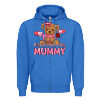 True Royal my valentine is my mummy Zipper Hoodie - LillyAllenDesigns