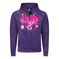 Cloud Purple breast cancer hr human resources Vintage Hoodie - texasbilliewilder
