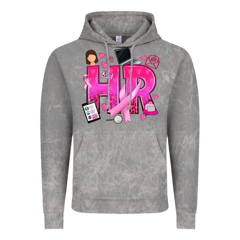 Breast Cancer Hr Human Resources Vintage Hoodie by texasbilliewilder | Teevron
