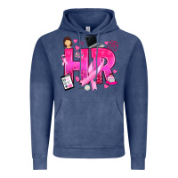 Vintage Denim breast cancer hr human resources Vintage Hoodie - texasbilliewilder