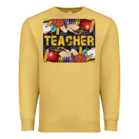 Antique Gold Western Teacher Black And Glitter Premium Sweatshirt - LillyAllenDesigns